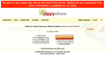 zippyshare tutup maret 2023