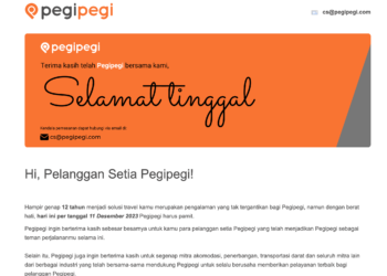 pegipegi tutup layanan