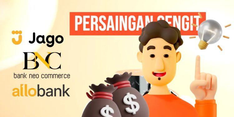 Persaingan bank jago, bank neo commerce dan allo bank